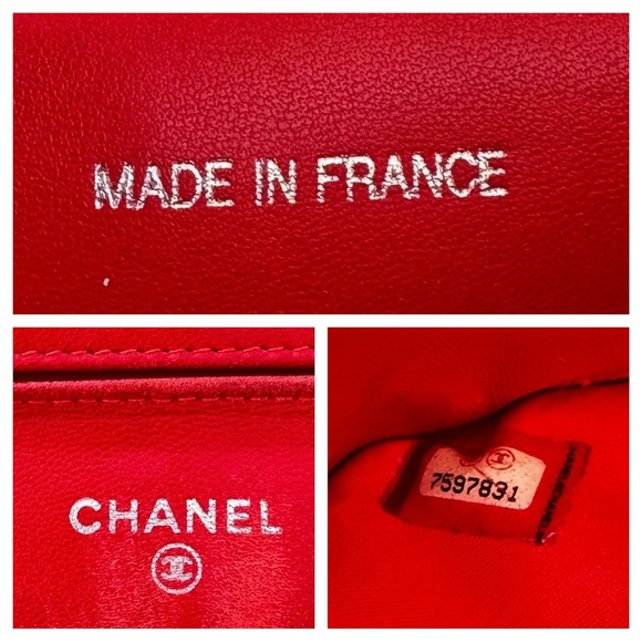Authentic CHANEL Red Travel Line Leather & Canvas Long Wallet - Picture 2 of 16